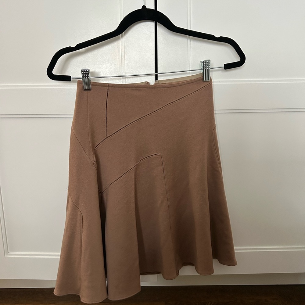 Alaia Brown Knee-length Asymmetrical A-line Skirt